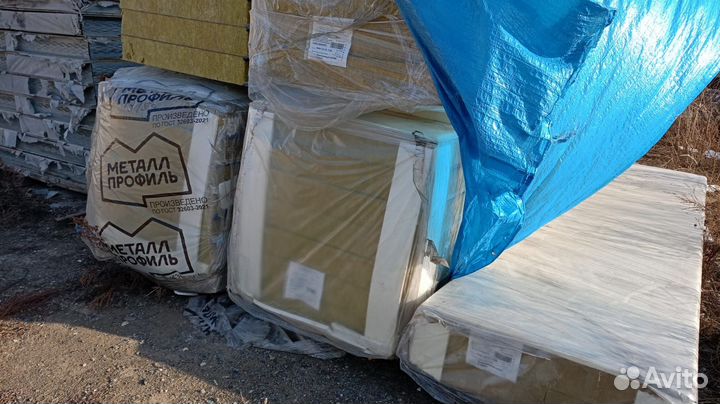 Стеновые сэндвич панели 150 мм, минераловатный нап