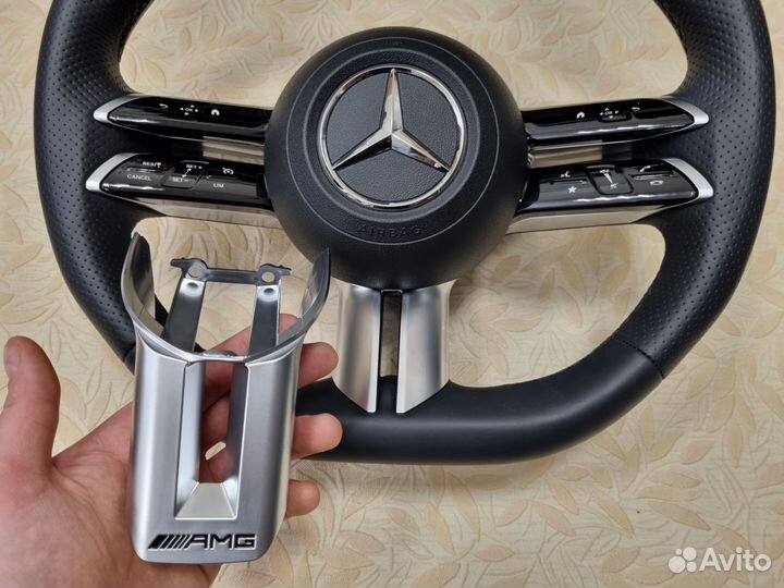 Накладка вставка Mercedes AMG 63 в руль AMG пакет