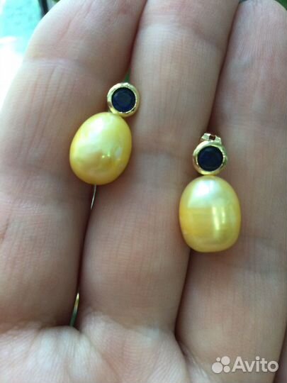 Серьги жемчуг