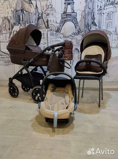 Коляска tutis uno 3 в 1/ 2в1