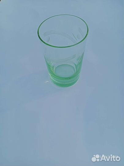 Стопки СССР зелёное стекло