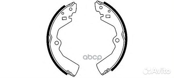 Колодки тормозные барабанные, задние K1170 Kash