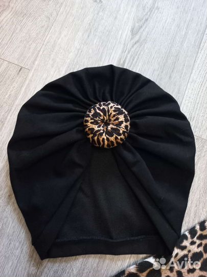 Комплект для модницы.Тюрбан и Снуд