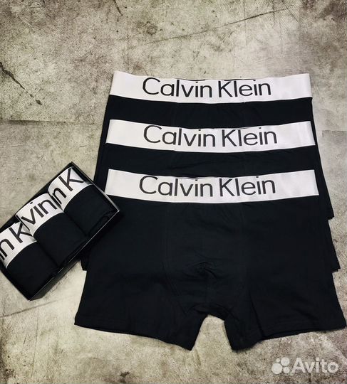 Трусы мужские боксеры черные хлопковые