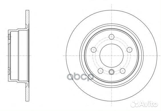 61450.00 диск тормозной задний BMW F20 1.6/1.8