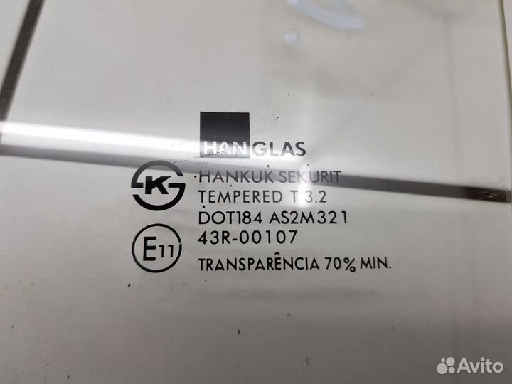Стекло двери заднее левое