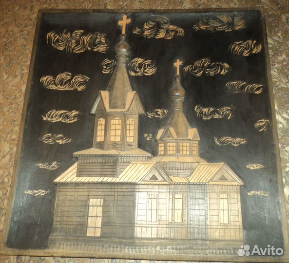 Резные картины из дерева разные