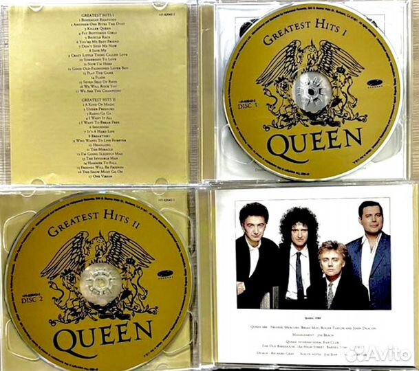 Музыкальные CD диски Queen лучшее на 2-ух сд