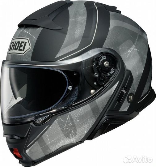 Shoei neotec II jaunt (черно-серо-серебристый)