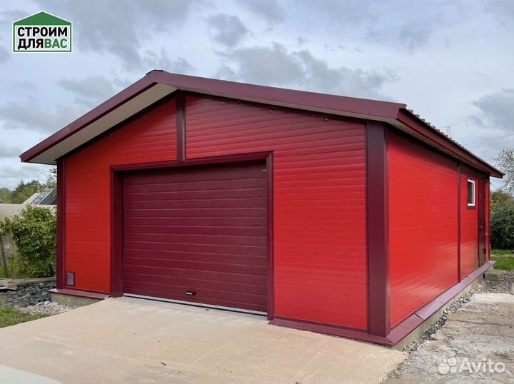 Гараж из сэндвич панелей