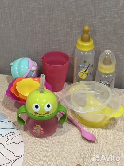 Тарелка на присоске поильник