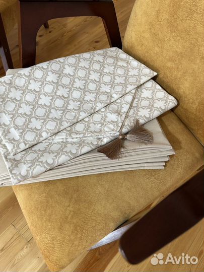 Скатерть с дорожкой водоотталкивающая