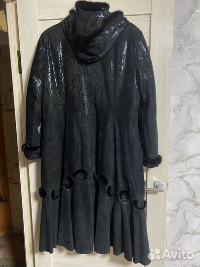 Дубленка женская из натуральной кожи 54-56