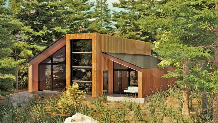 Коттедж 100 м² на участке 6 сот.