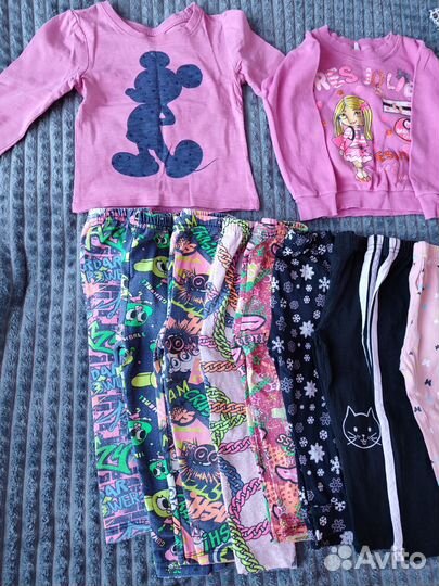 Вещи пакетом для девочки 86 92