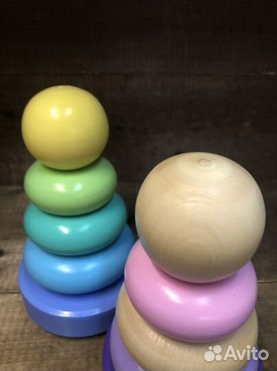 Деревянная пирамидка