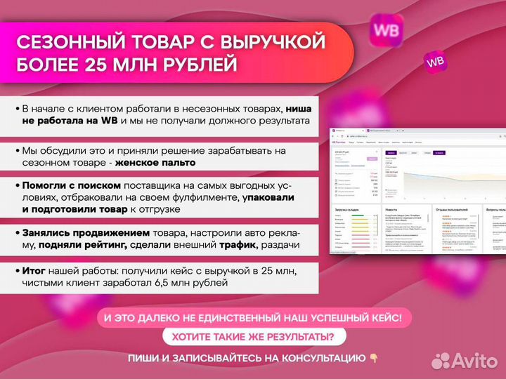 Менеджер по работе с Wildberries, Ozon, Вб