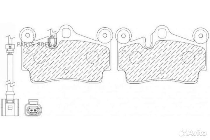 Nibk PN0347WS Колод. торм. диск