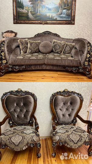 Диван с креслами. В хорошем состоянии