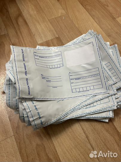 Конверты пластиковые 155 штук 114*162