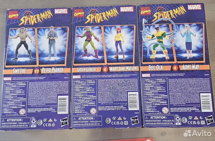 Hasbro marvel legends vhs фигурки