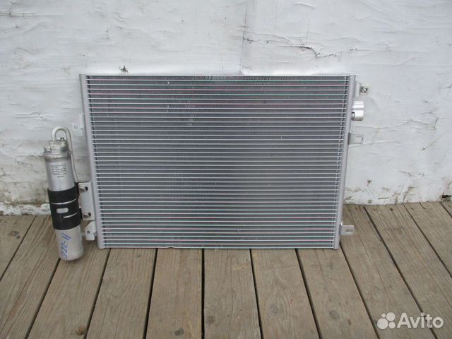 Радиатор кондиционера с ресивером Renault Logan 1