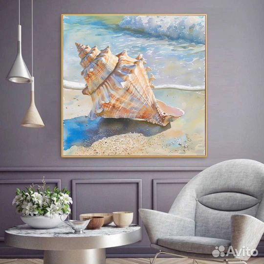 Интерьерная картина маслом Морское сокровище