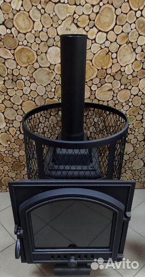 Печь для бани дровяная Кольчуга 18 (дверца К505)