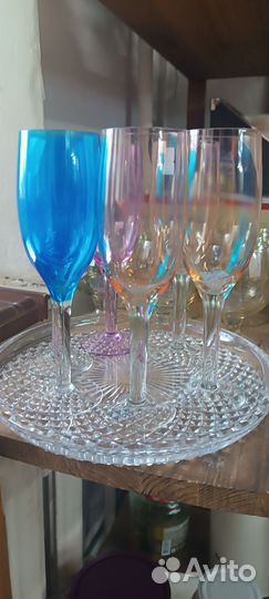 Фужеры Гусь-Хрустальный и поднос