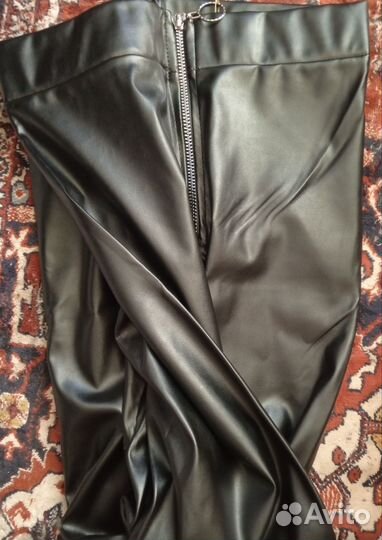 Леггинсы кожаные