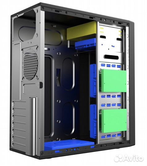 Корпус foxline FL-301-FZ450R MidiTower 450 Вт