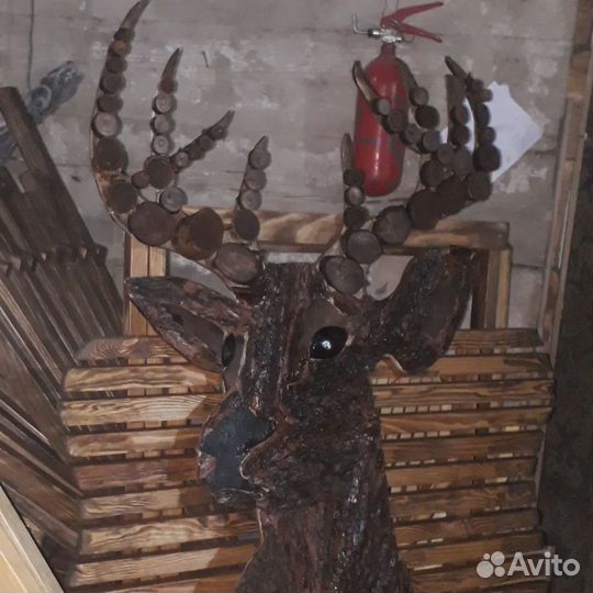 Пано. светильник из дерева