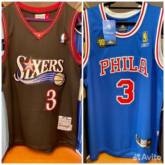 Баскетбольная джерси майка Iverson Reebok