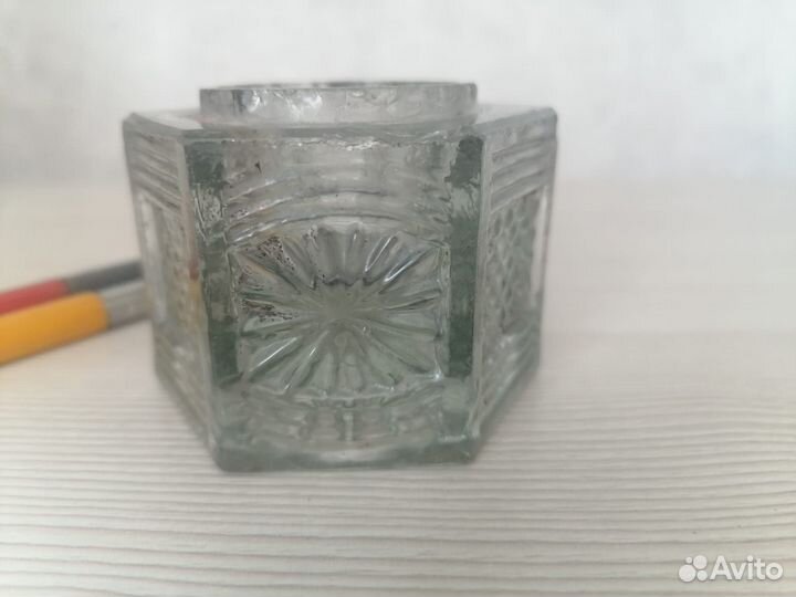 Старинная чернильница и ручки с пером СССР