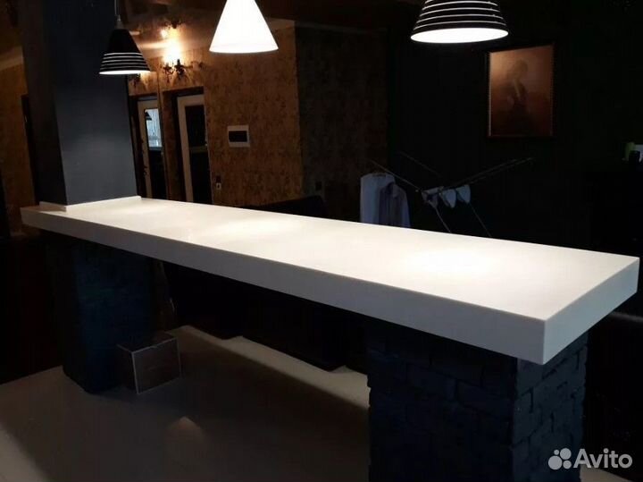 Барная стойка из искусственного камня на заказ