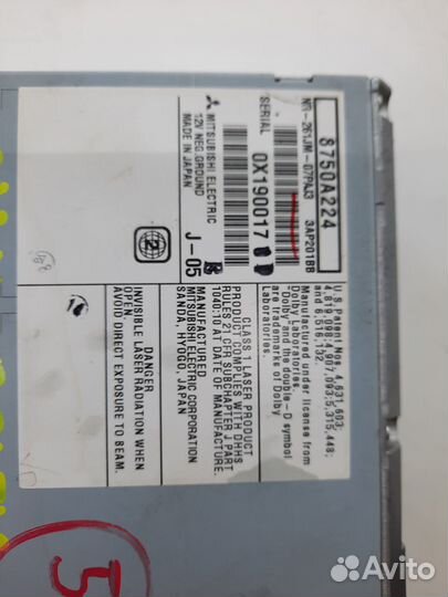 Mitsubishi магнитола mmcs j-05