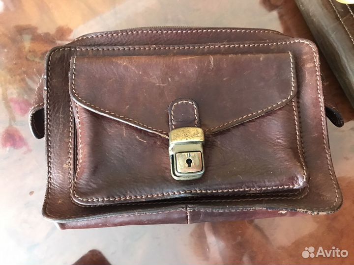 Барсетка кожаная мужская