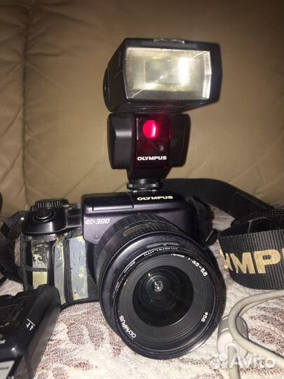 Olympus e 300 kit вспышка fl 36