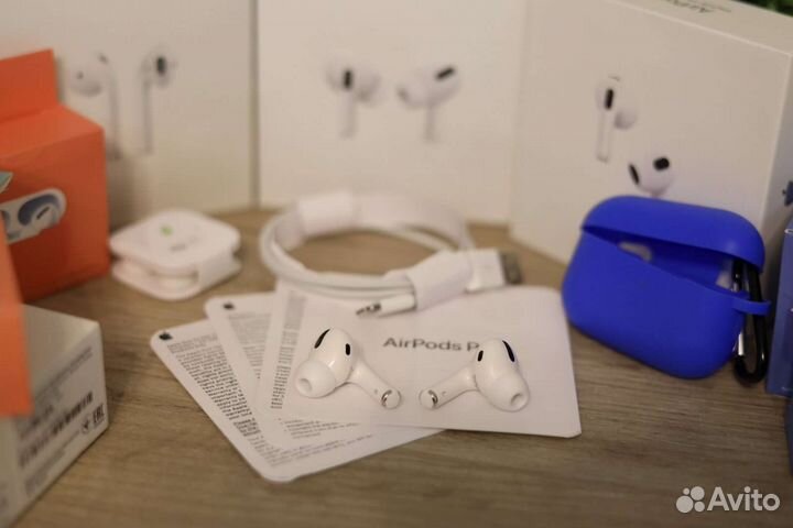Airpods Pro (шумоподавление + чехол в подарок)