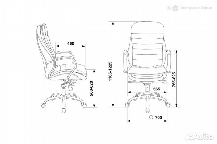 Кресло для руководителя Бюрократ T-9950/black