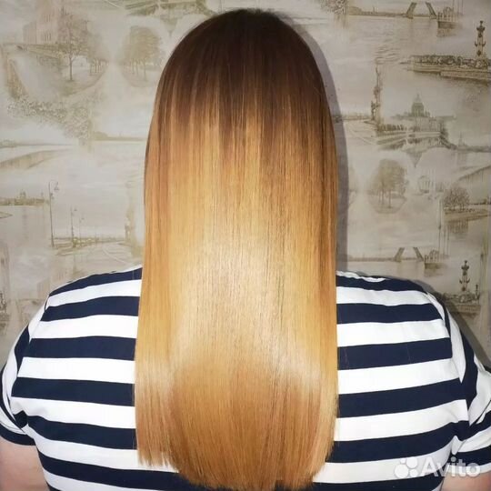 Кератиновое выпрямление волос