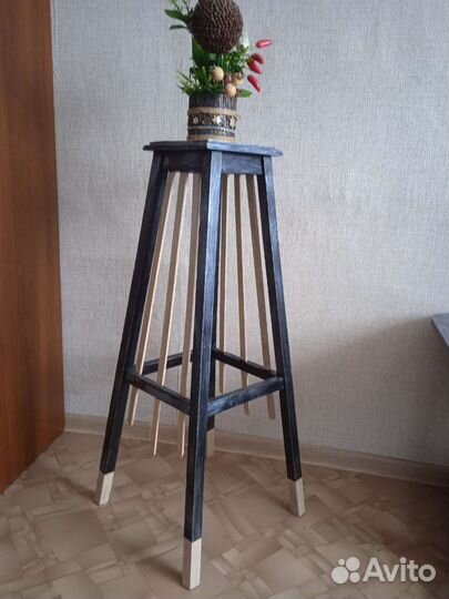 Подставка для цветов напольная деревянная