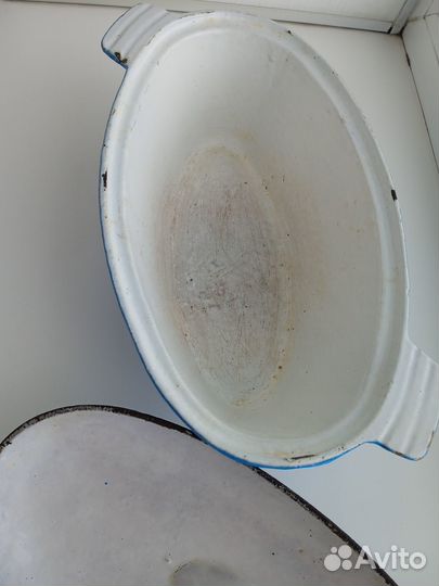 Утятница чугунная СССР (казан, кастрюля чугунная)