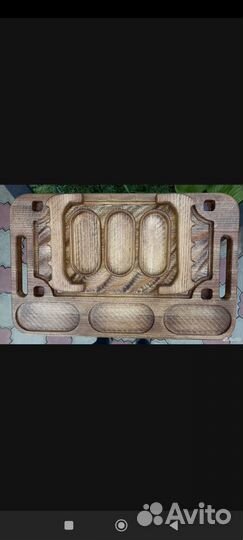 Поднос для шашлыка из бука