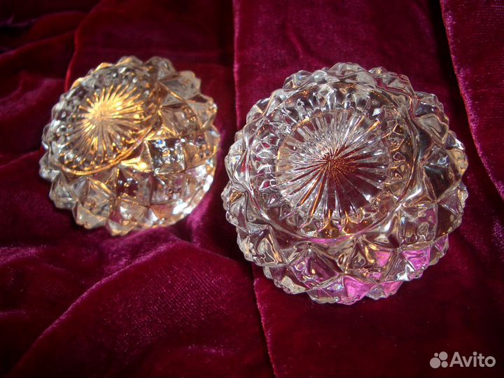 Хрустальная Солонка Советский Винтаж Россия СССР