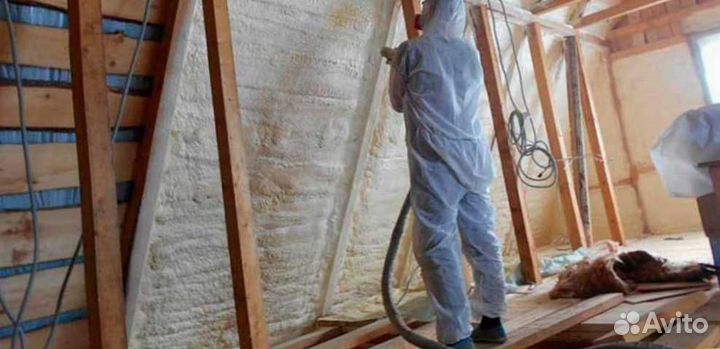 Утепление кровли дома пенополиуретаном (ППУ)