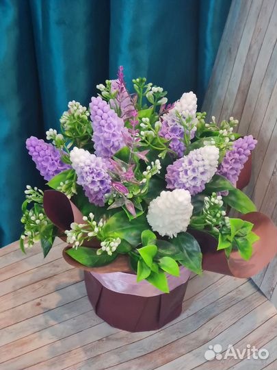 Букет из мыла. Сиренька в наличии