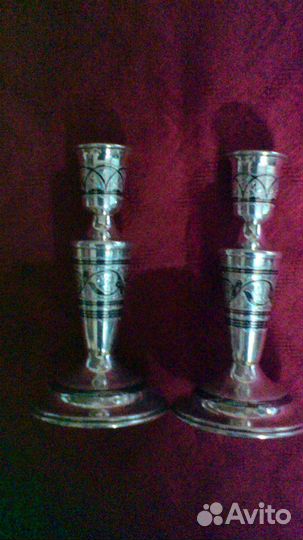 Серебряные подсвечники