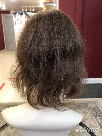 Накладка из натуральных волнистых волос (30см)