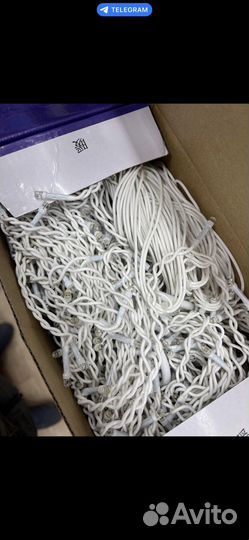 Уличные гирлянды монтаж